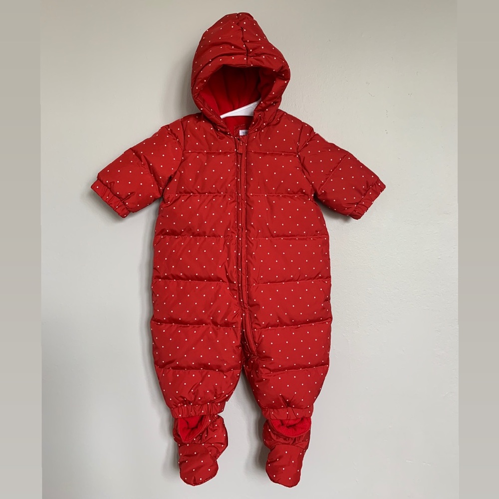 Baby Gap Snowsuit 0-6M  [BRAND NEW] Red Polka Dot